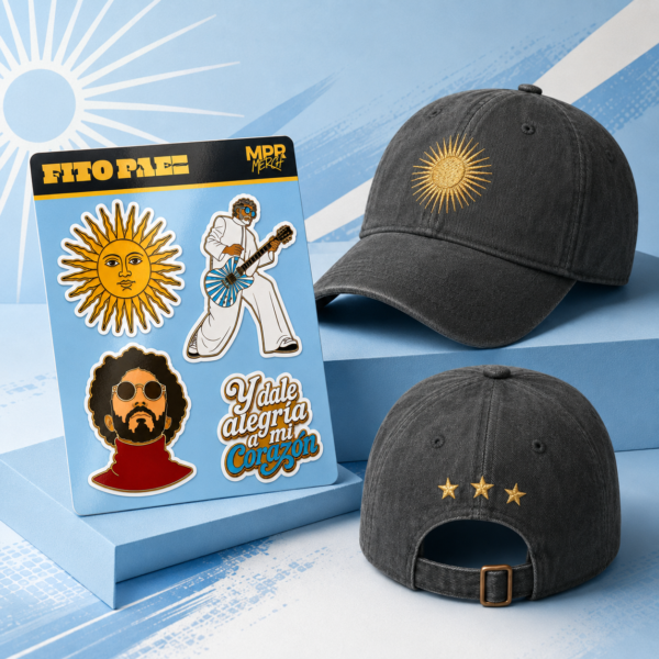 Fito Páez | Mundial | Gorra + Plancha de Stickers